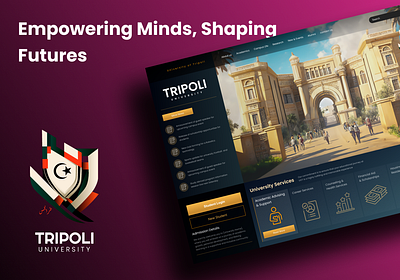 University of Tripoli website Design design illustration libya logo tripoli ui ux web web design