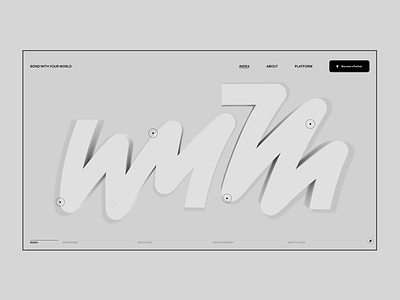 Wyth 3d animation branding clean design logo minimal ui ux web design