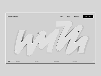 Wyth 3d animation branding clean design logo minimal ui ux web design