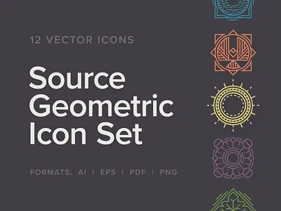 Source Geometric Cover Screenshot art deco design geometric icon illustration vector