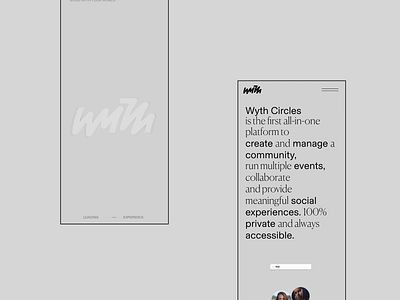 Wyth 3d animation clean design minimal ui ux web design