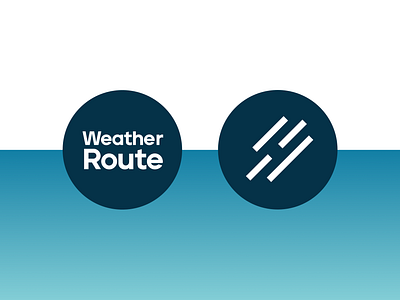 Weather Route branding branding strategy icon logistics logo logomark startup travel typography vector weather