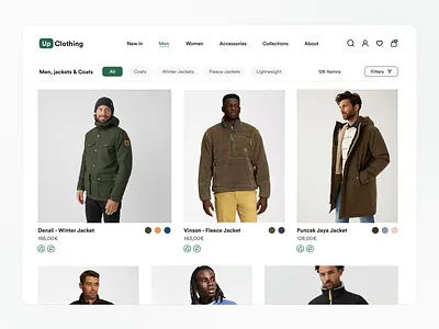 E-Commerce - Web clothes design ecommerce ecommerce app ecommerce web ui uidesign ux uxdesign web webdesign