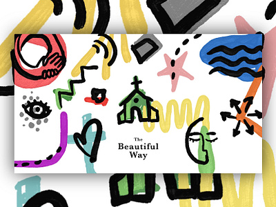 The Beautiful Way Sermon Series (Acts) church illustration procreate