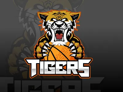 Tigers Esport Logo esport logo game logo ilustration logo logo tiger logo
