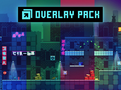 Free Cyberpunk Overlay Effects for Platformer Game 2d art asset assets background backgrounds effect effects game game assets gamedev indie indie game pack set sets