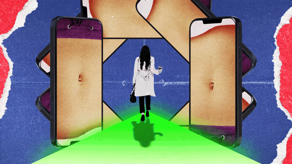 Yahoo! News - Body Checking animation collage design gif illustration motion