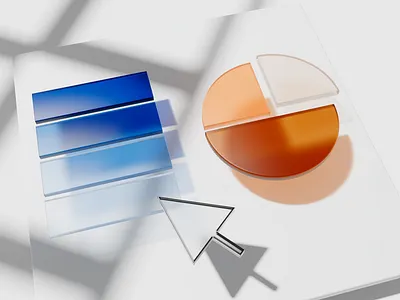 MS Office Style Redshift C4D Scene 3d motion graphics ui