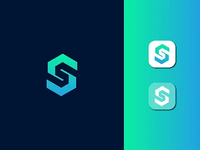 S LETTER MODERN LOGO app icon app logo apps branding identity corporate corporate business creative iconic logodesigner media s letter modern logo social media softech software tech technology unique web website