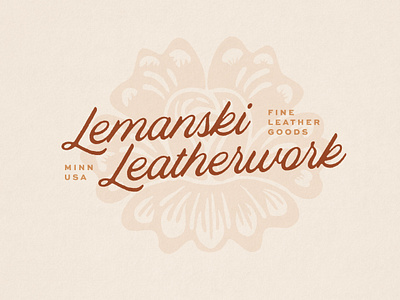 Lemanski Leatherwork branding design graphic design illustration illustrator leatherwork