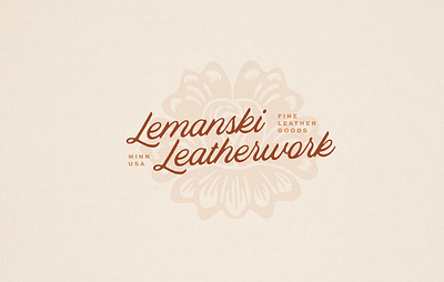 Lemanski Leatherwork branding design graphic design illustration illustrator leatherwork