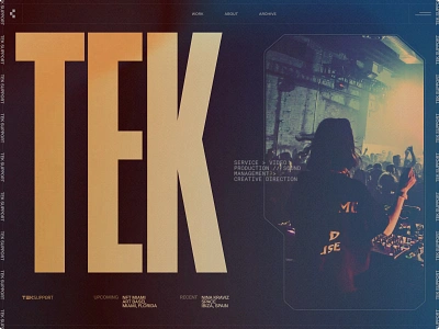 TEK – 001 analog art direction bold bright brutalism colorful design inspiration tech texture trend web