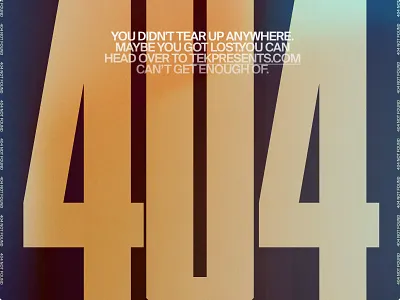 TEK – 002 404 analog art direction bold brutalism design inspiration texture trend web