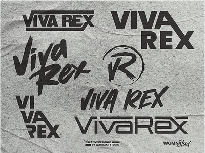 Viva Rex Custom Typography Logo Streetwear Design brand identity branding customlogo designer portfolio graphic design illustration logo logodesign logomaker logotype streetwear logo viiva rex