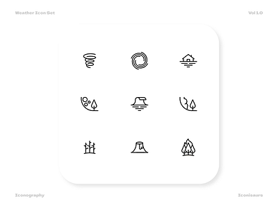 Weather Iconography - Vol 1.0 app branding design icon iconography illustration logo ui vector website