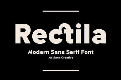 Rectila Modern Sans Serif Font 3d animation branding design font fonts graphic design illustration logo motion graphics nostalgic ui