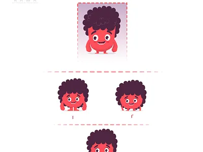 cute little monster character design 3d animation branding character design graphic design illustration logo mobile motion graphics ui ux vector