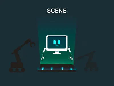 robot ai illustration design 3d animation branding character design graphic design illustration logo mobile motion graphics ui ux vector