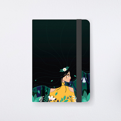 note book girl design mockup 3d animation branding character design graphic design illustration logo mobile motion graphics ui ux vector