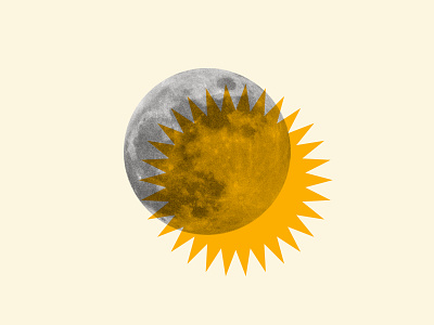 Sun and Moon abstract art constellation creative cutout illustrator lunar metaphor moon phase sky solar sun vector