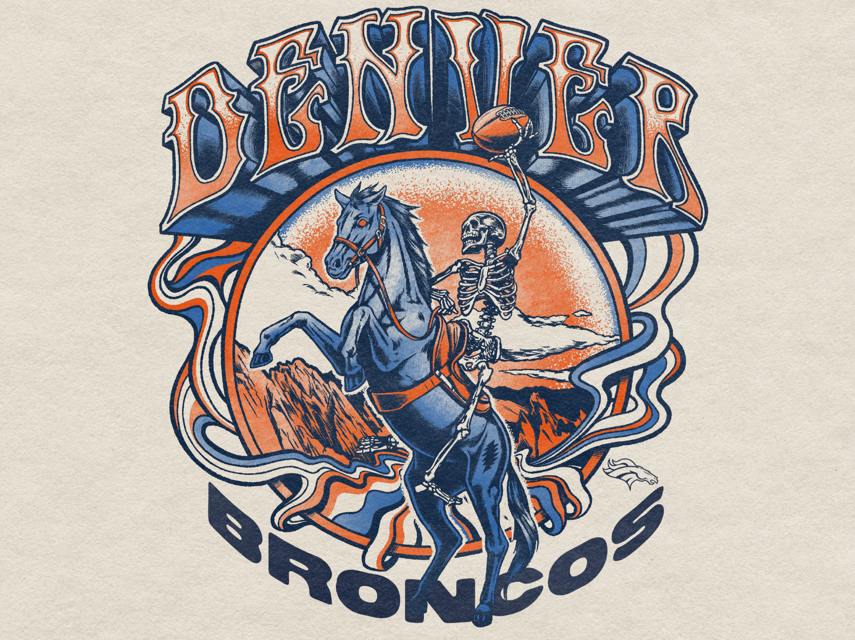 Grateful Dead x Denver Broncos by Mark Mounts on Dribbble