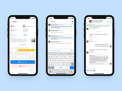 Mobile Inbox airbnb chat inbox ios iphone mobile retail