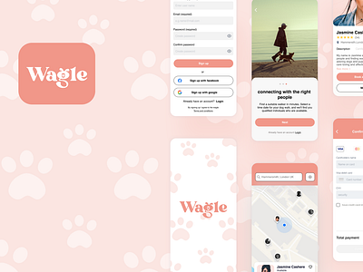 Wagle case study dog walker dog walker app product design ui ux uxui