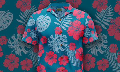 Hawaiian shirt apparel design fashion hawaiian pattern hawaiian shirt illustation seamless pattern summer pattern