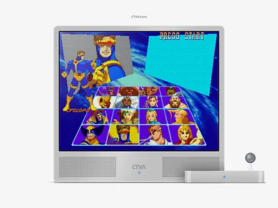 CAPCOM TV ARCADE arcade capcom concept design interface layout product retro gaming tv ui
