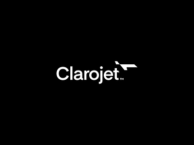 Clarojet Branding aviation brand branding brokerage jet logo logomark logotype modern plane web website