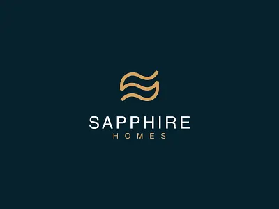 Sapphire homes logo alphabet brand identity branding design letter logo letter mark logo logo designer logoinspirations modern logo ocean property real real estate agency real estate logo realtor sea vector wave wave logo