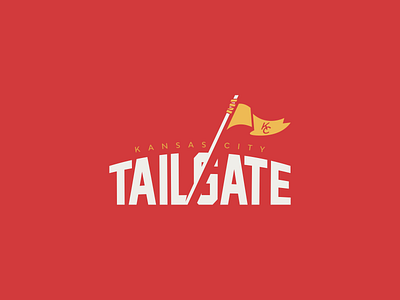 Tailgate Logo Design branding flag football kansas city logo logo design sports tailgate