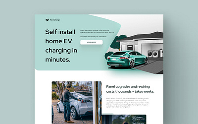 Neocharge branding clean tech electric charging ev ui ux webflow experts