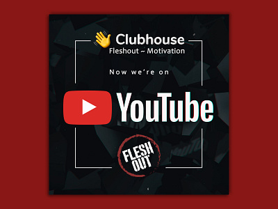 Promotional post ~ Fleshout youtube channel ad adobe photoshop advertisement design graphic design photoshop promoting youtube