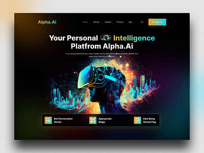 Alpha AI - Your Buddy, Assistant ai ai art ai artist ai artwork ai design ai landing page ai morden web ai web aiweb design animation art artwork design nft seo seo ai top ai landing page ui ux website design