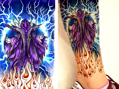The thunder lord beautiful tattoo body art color tattoo fiverr forearm tattoo girl tattoo graphic design illustration leg tattoo mans tattoo sleeve tattoo tattoo ideas unique tattoo