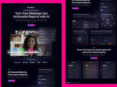 AI B2B SaaS landing page ai figma landing page saas saas design ui ux