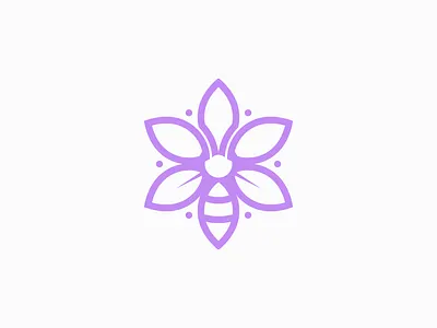 Beeground bee branding design flower graphic design illustration logo modern vector
