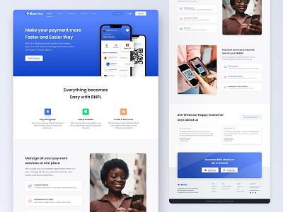 KMER Pay Landing Page figma figma ui figmadesign landing page marketing site mobile application payment payment gateway payment system ui ui design uiux website website design