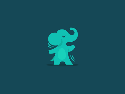 Dancing elephant brand branding cartoon character dance dancing design elegant elephant flat graphic design illustration logo logotype mark mascot minimalism minimalistic modern sign