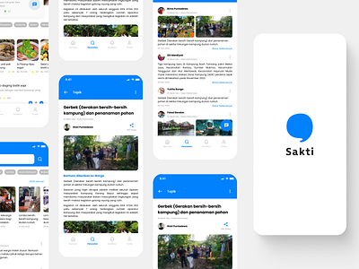 Sakti - Comunication App app apps branding chat food food dilevery gojek illustration logo sakti ui village work