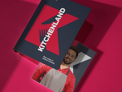 Kitchenland brand design design letter k logo logotype website design