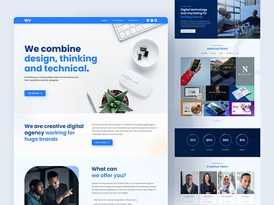 Digital Agency Landing Page creative studio agency creative agency portfolio digital agency hero hero section home page landing page minimal modern portfolio studio studio agency web design