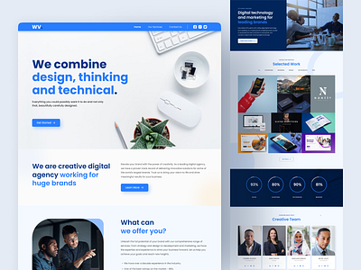 Digital Agency Landing Page creative studio agency creative agency portfolio digital agency hero hero section home page landing page minimal modern portfolio studio studio agency web design
