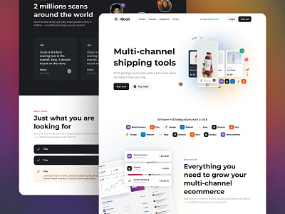 🏓 rScan Website Mockups amazon branding delivery design etsy google illustration logo plugin scan shipping shopify shopping tool typography ui ux vector website woocommerce