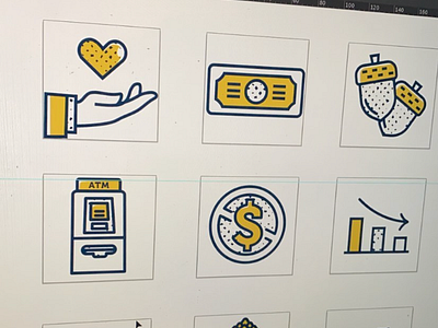 Infinity Brand Icons bank branding credit union design financial graphic design icons illustration line icons line illustration logo ui