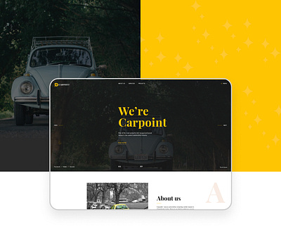 Carpoint Website landing page ui web design website