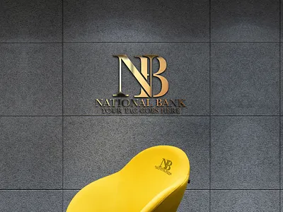 National Bank Logo Design Concept branding graphic design logo manipulation