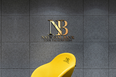 National Bank Logo Design Concept branding graphic design logo manipulation