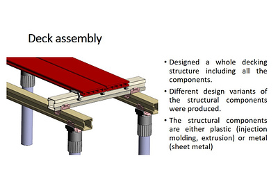 Decking design cad mechanical design structural design